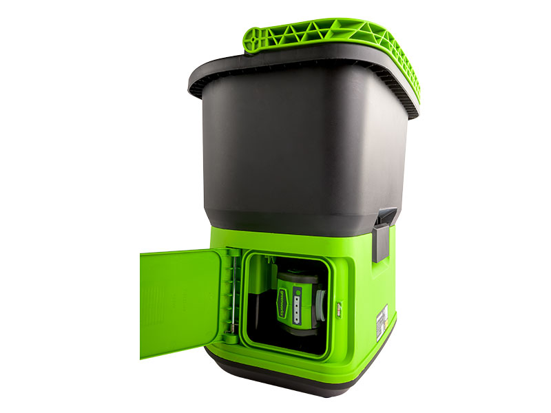 LED indikace stavu nabití baterie Greenworks G60