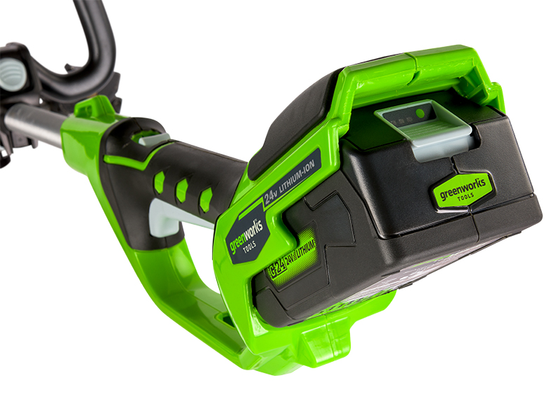 LED indikace stavu nabití baterie Greenworks G60