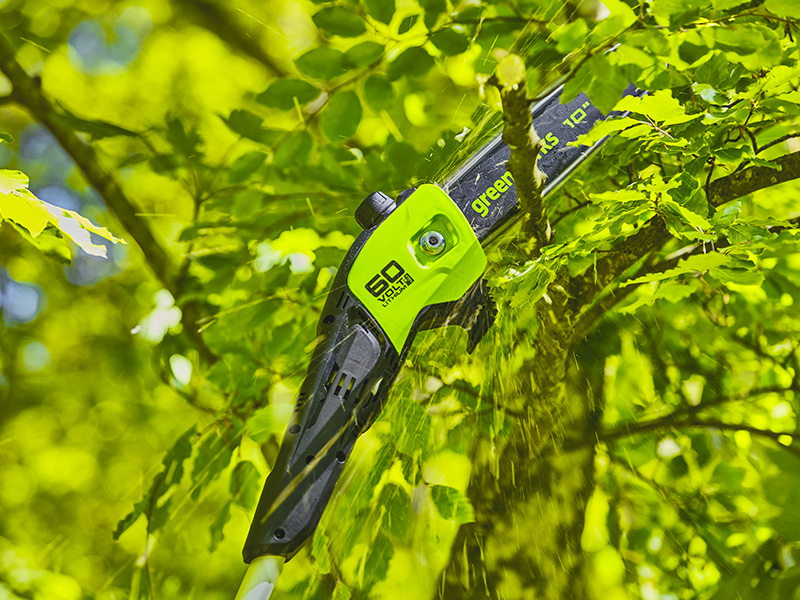 LED indikace stavu nabití baterie Greenworks G60