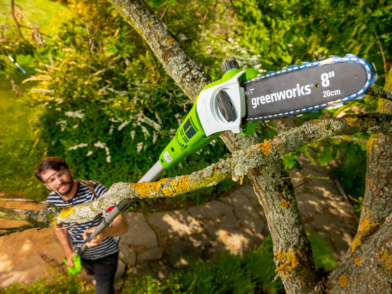 LED indikace stavu nabití baterie Greenworks G60